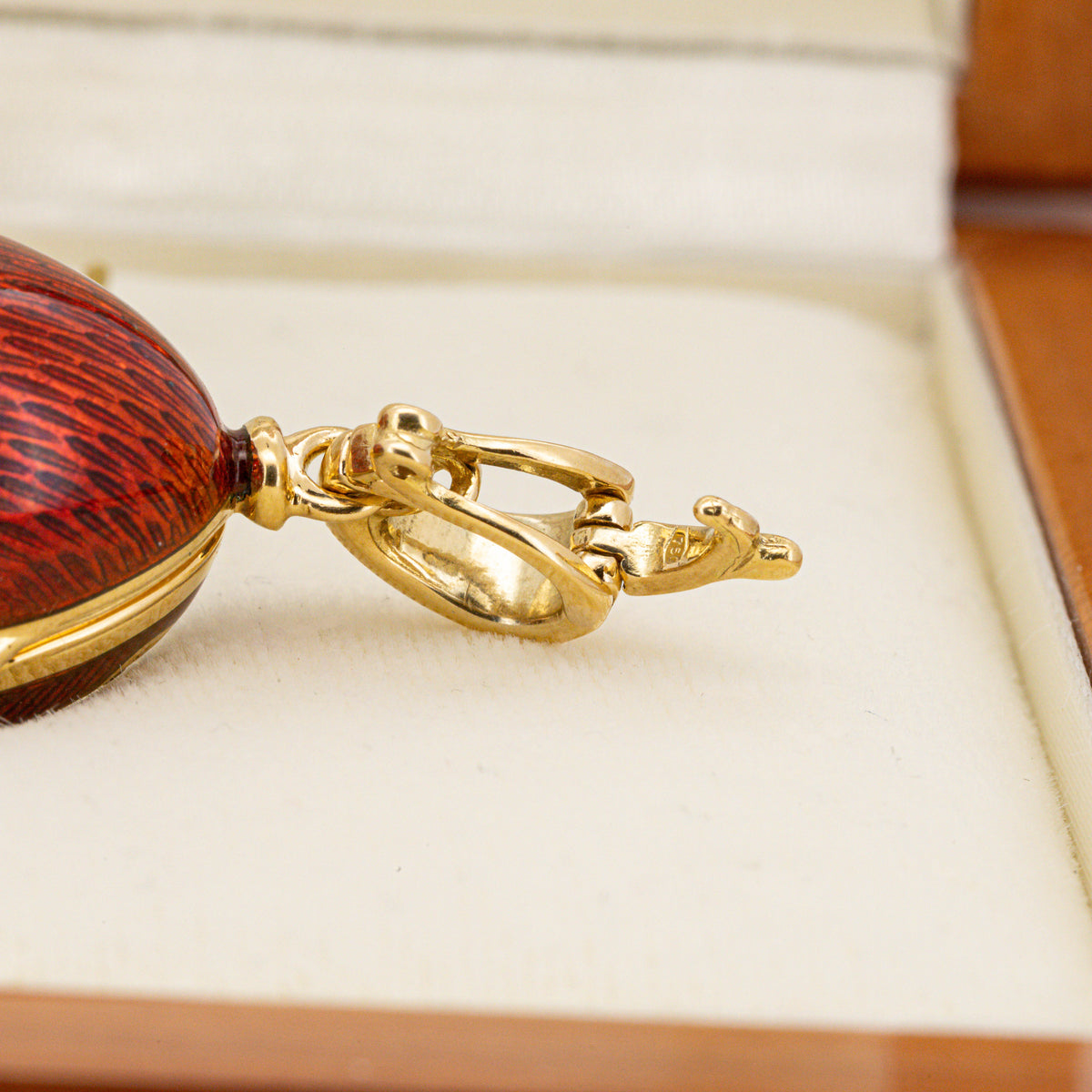 Faberge Anhänger Ei XL Zertifikat 750/18k  Emaille Brillanten F-133175