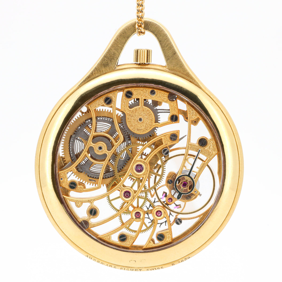 Audemars Piguet Skeleton Skelett-Taschenuhr aus 18 Karat Gelbgold