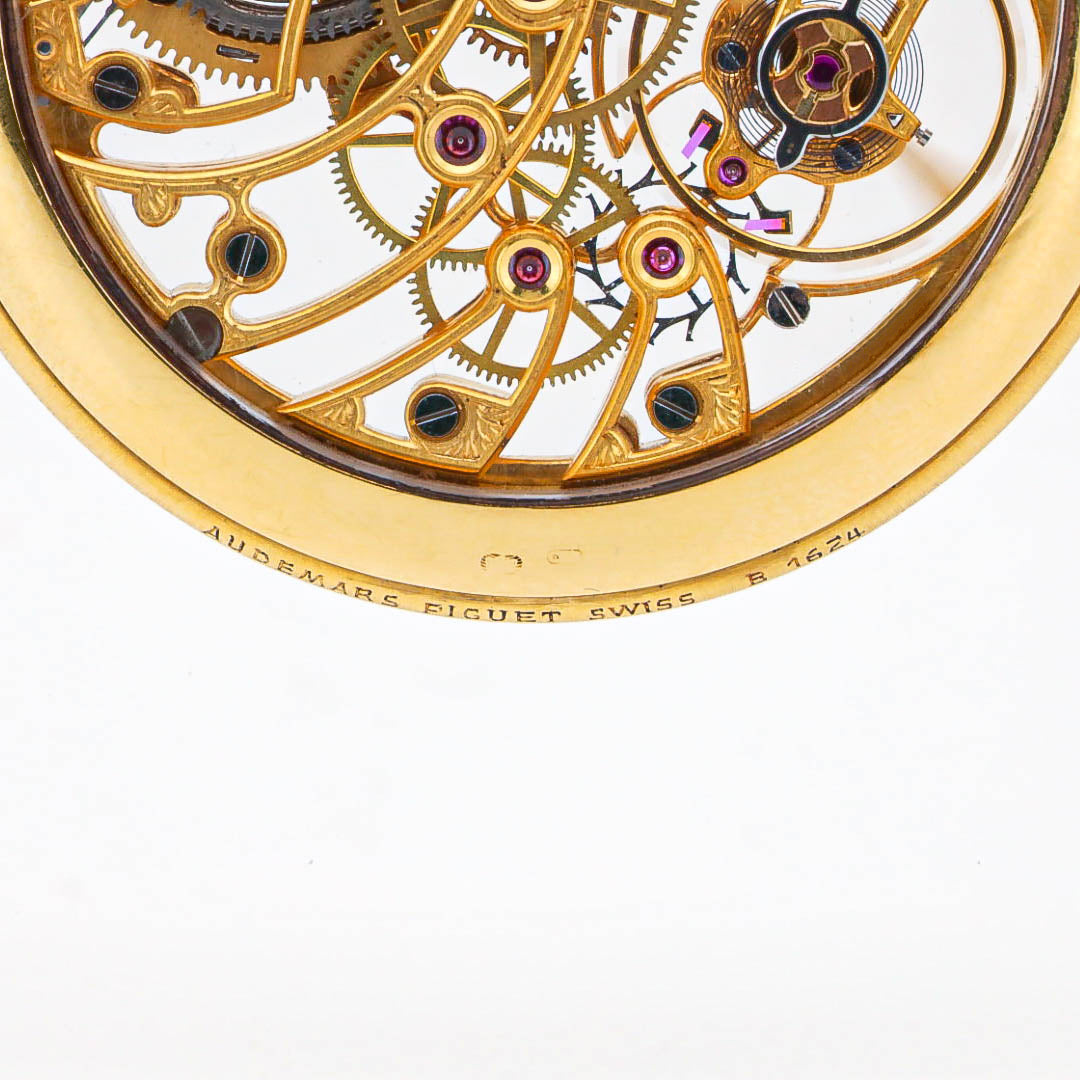 Audemars Piguet Skeleton Skelett-Taschenuhr aus 18 Karat Gelbgold