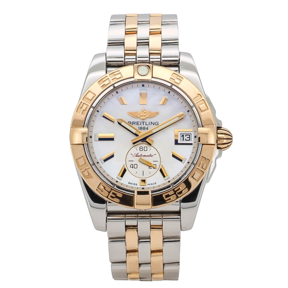 Breitling Galactic 36mm C37330 Mother of Pearl Automatik Stahl-Gold