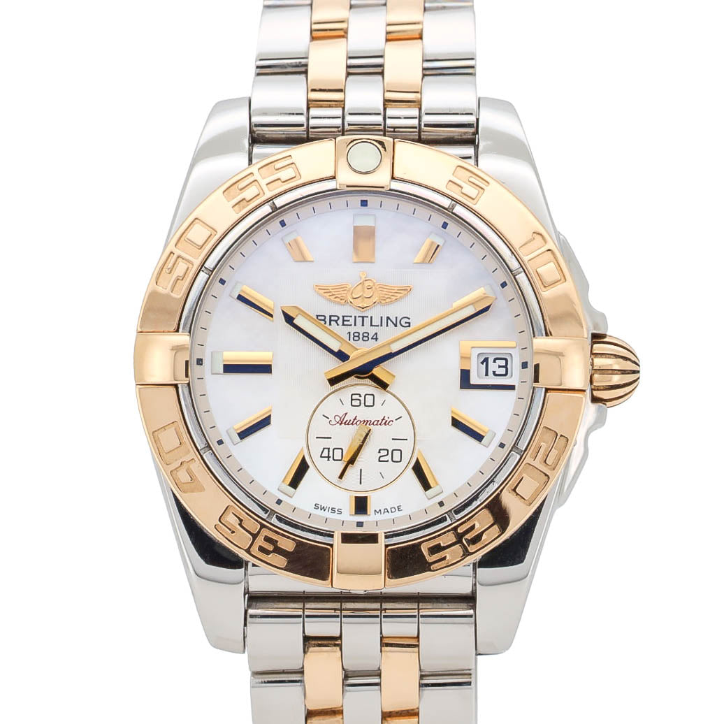Breitling Galactic 36mm C37330 Mother of Pearl Automatik Stahl-Gold