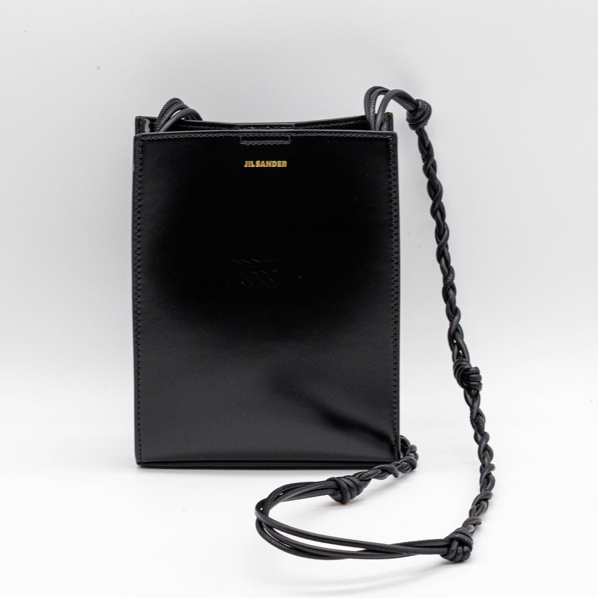 Jil Sander Small Tangle Bag Schwarz Leder Umhängetasche Crossbody