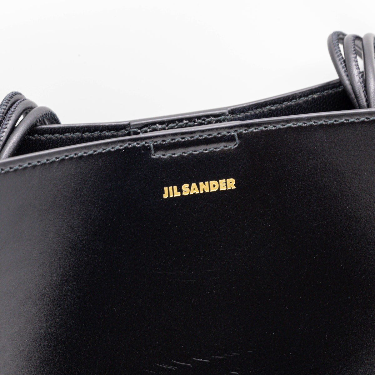 Jil Sander Small Tangle Bag Schwarz Leder Umhängetasche Crossbody
