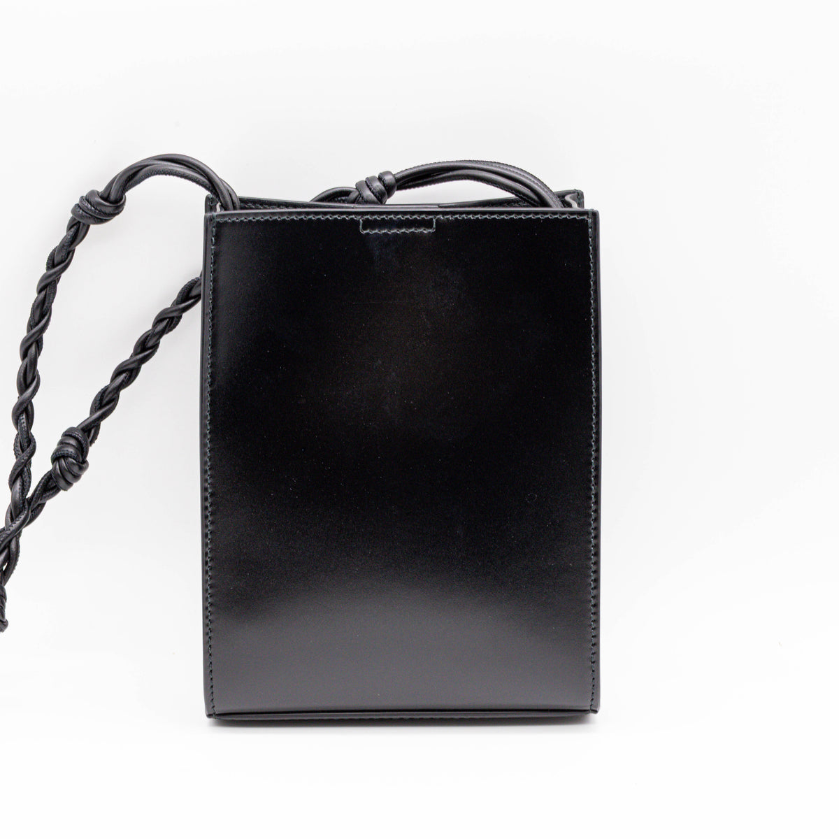 Jil Sander Small Tangle Bag Schwarz Leder Umhängetasche Crossbody