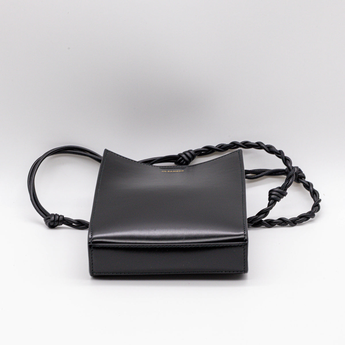 Jil Sander Small Tangle Bag Schwarz Leder Umhängetasche Crossbody