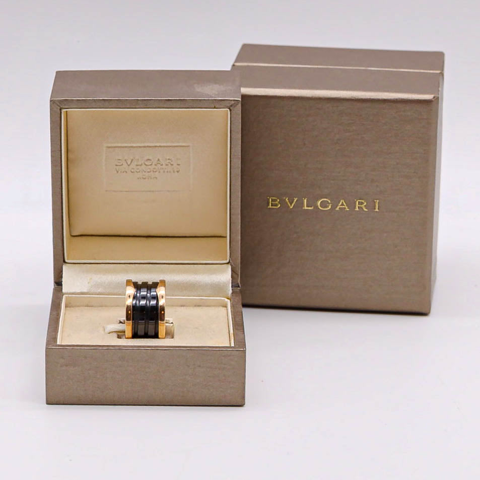 Bulgari B Zero 4 Band Ring Keramik Rosegold 750/18k 51 DifVS AFR1090