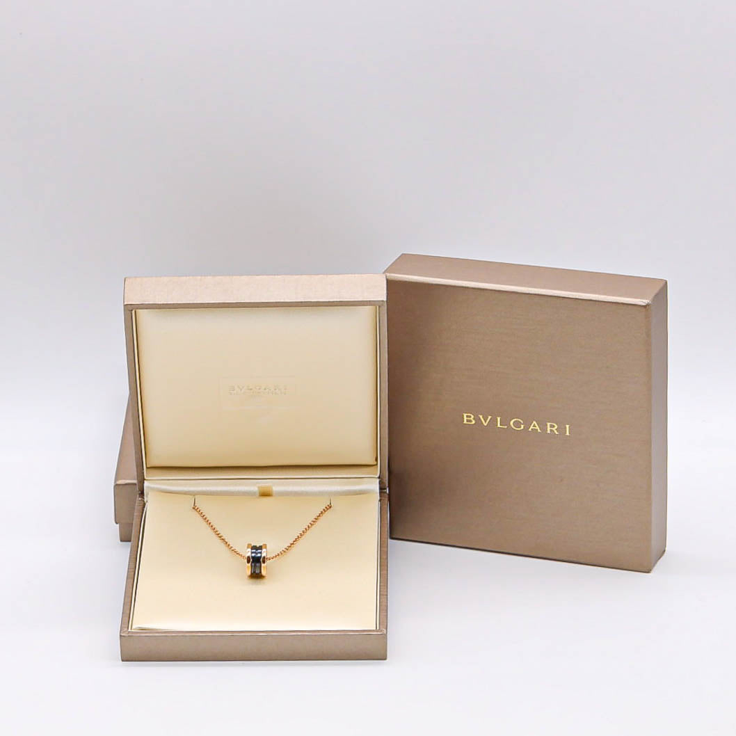 Bulgari B Zero Halskette mit Anhänger 750/18k Keramik AFR1091 DifVS