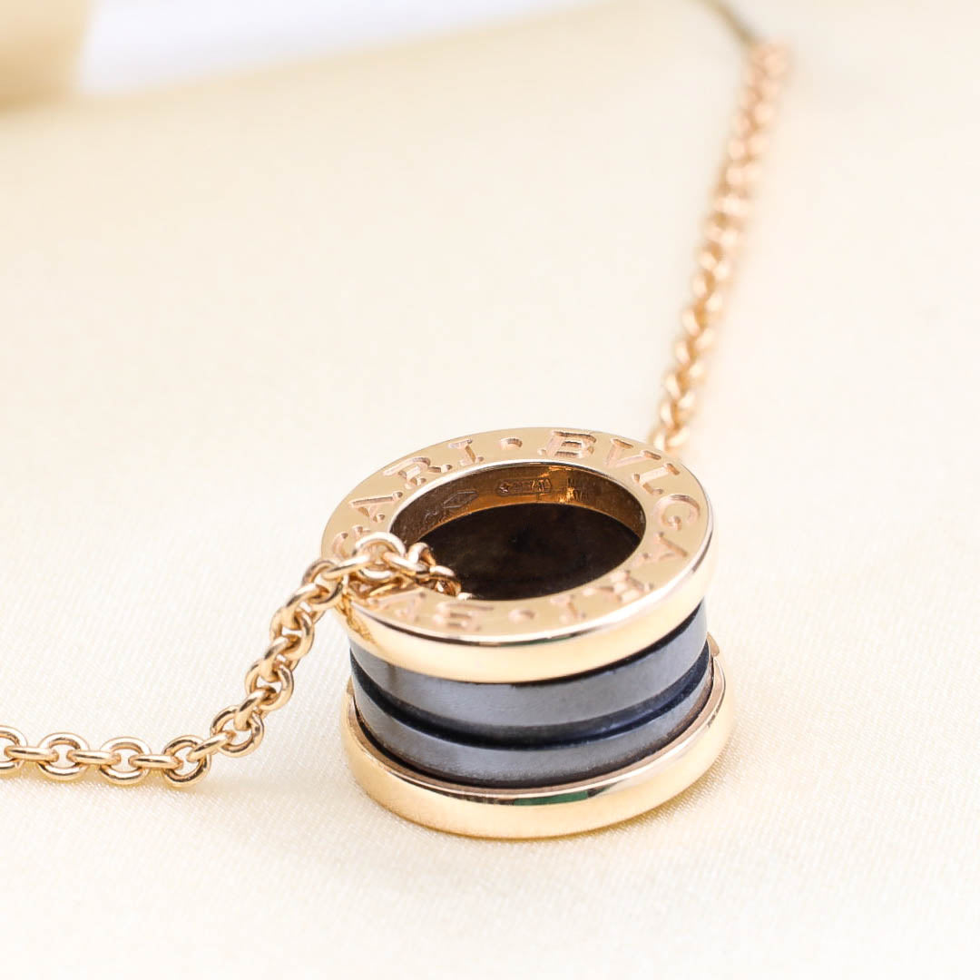Bulgari B Zero Halskette mit Anhänger 750/18k Keramik AFR1091 DifVS