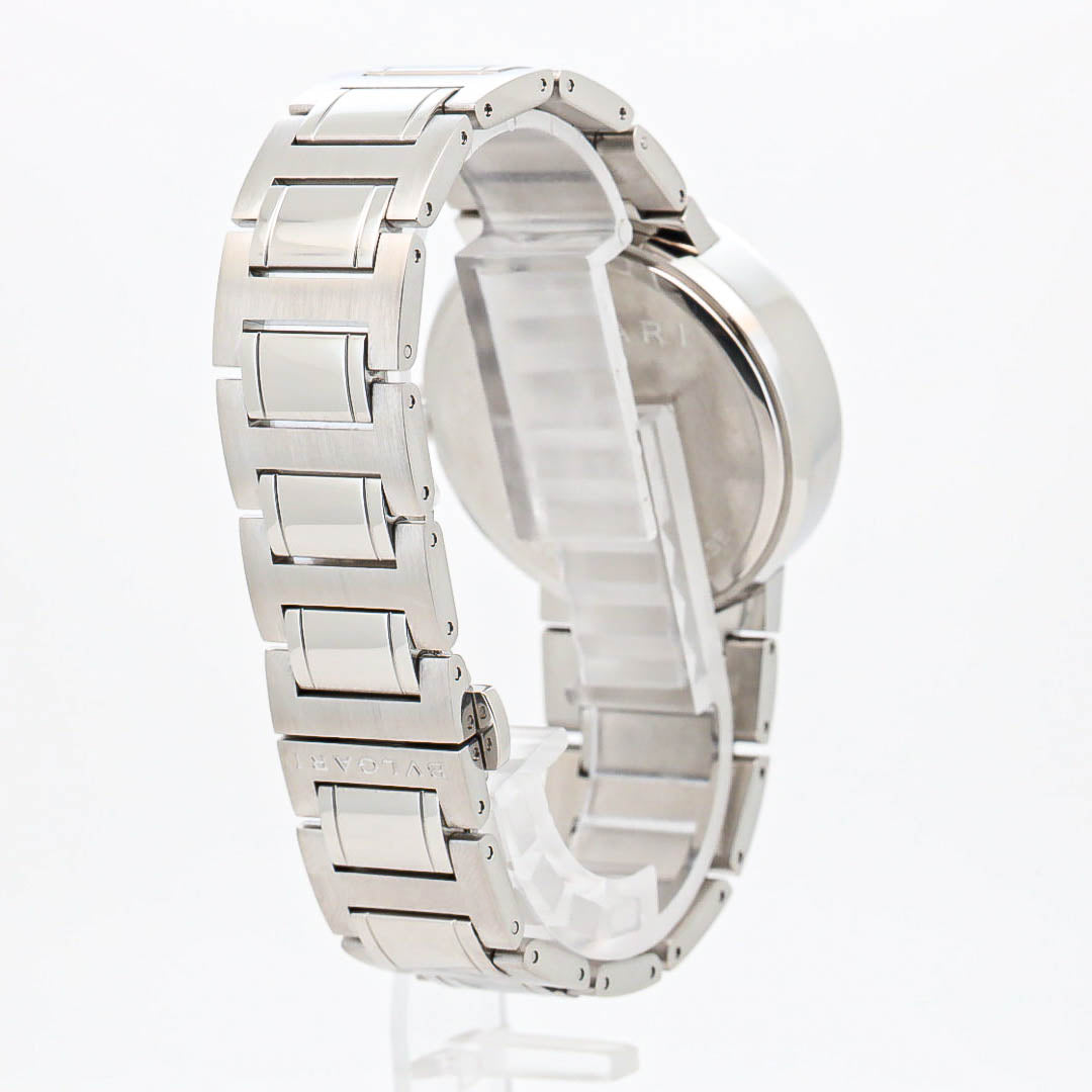 Bulgari BB38SS  38 White Dial Edelstahl Automatik B&P Dif VS34351