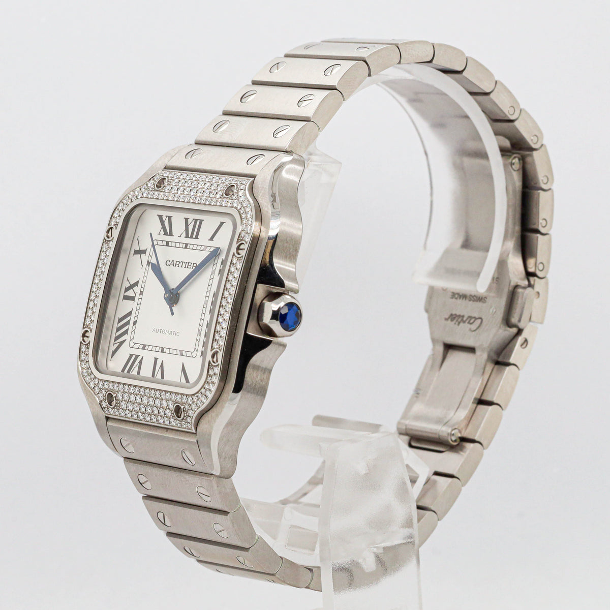 Cartier Santos 35,1 x 42 W4SA0005 Medium Diamonds 09/25 Rechnug DE
