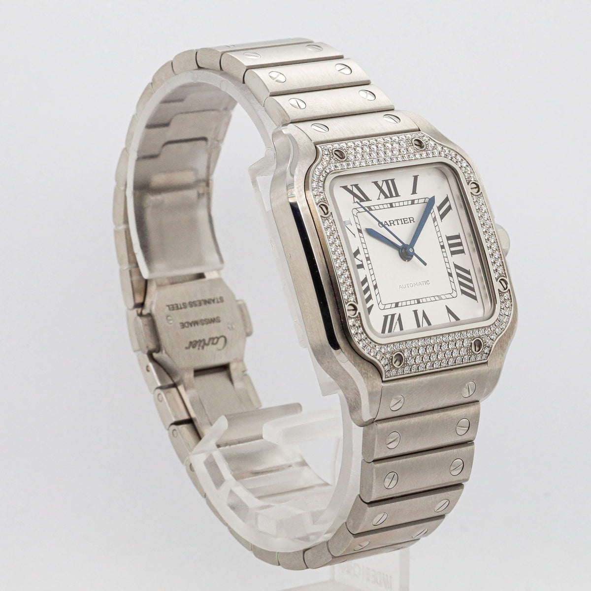 Cartier Santos 35,1 x 42 W4SA0005 Medium Diamonds 09/25 Rechnug DE