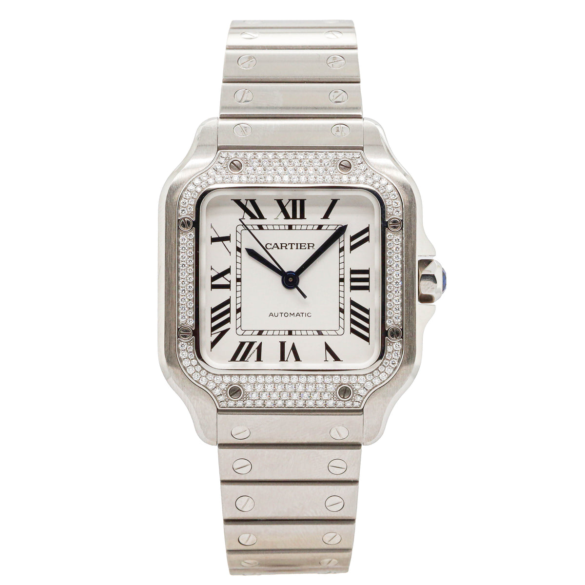 Cartier Santos 35,1 x 42 W4SA0005 Medium Diamonds 09/25 Rechnug DE