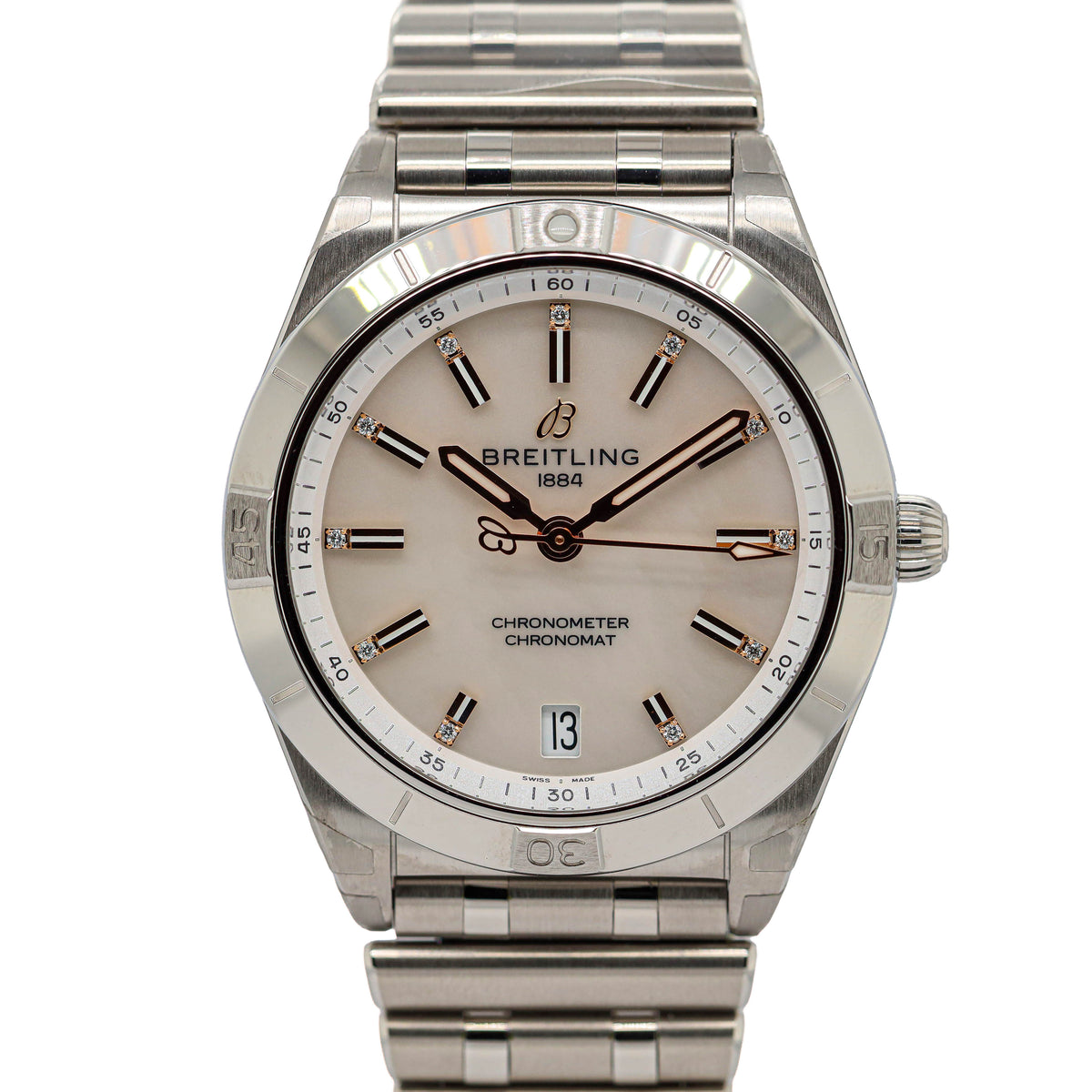 Breitling Chronomat 36 A103801 Ungetragen Perlmutt 2025