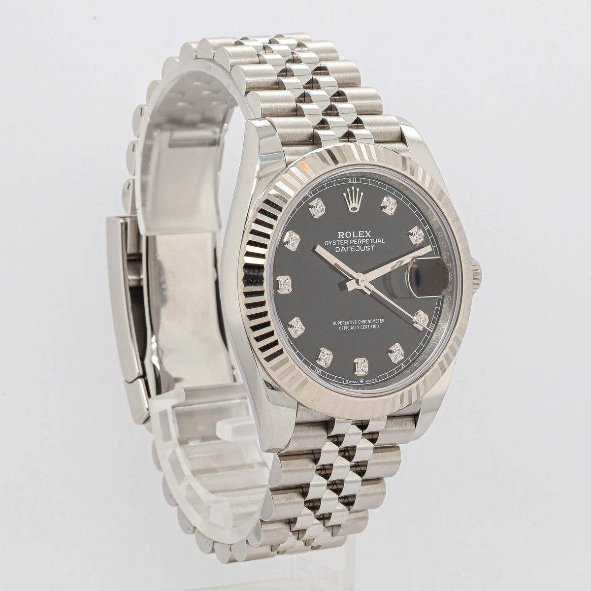 Rolex Datejust 41 126334 Black Diamond Dial Jubilee