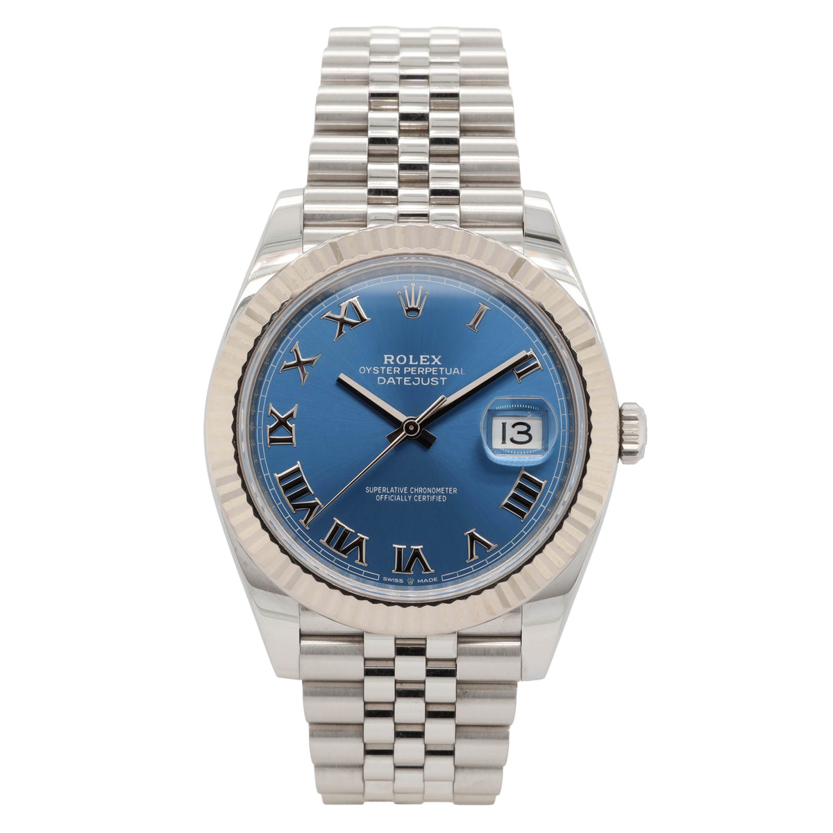 Rolex Datejust 41 126334 Azzuro Blue Full Set Jubilee