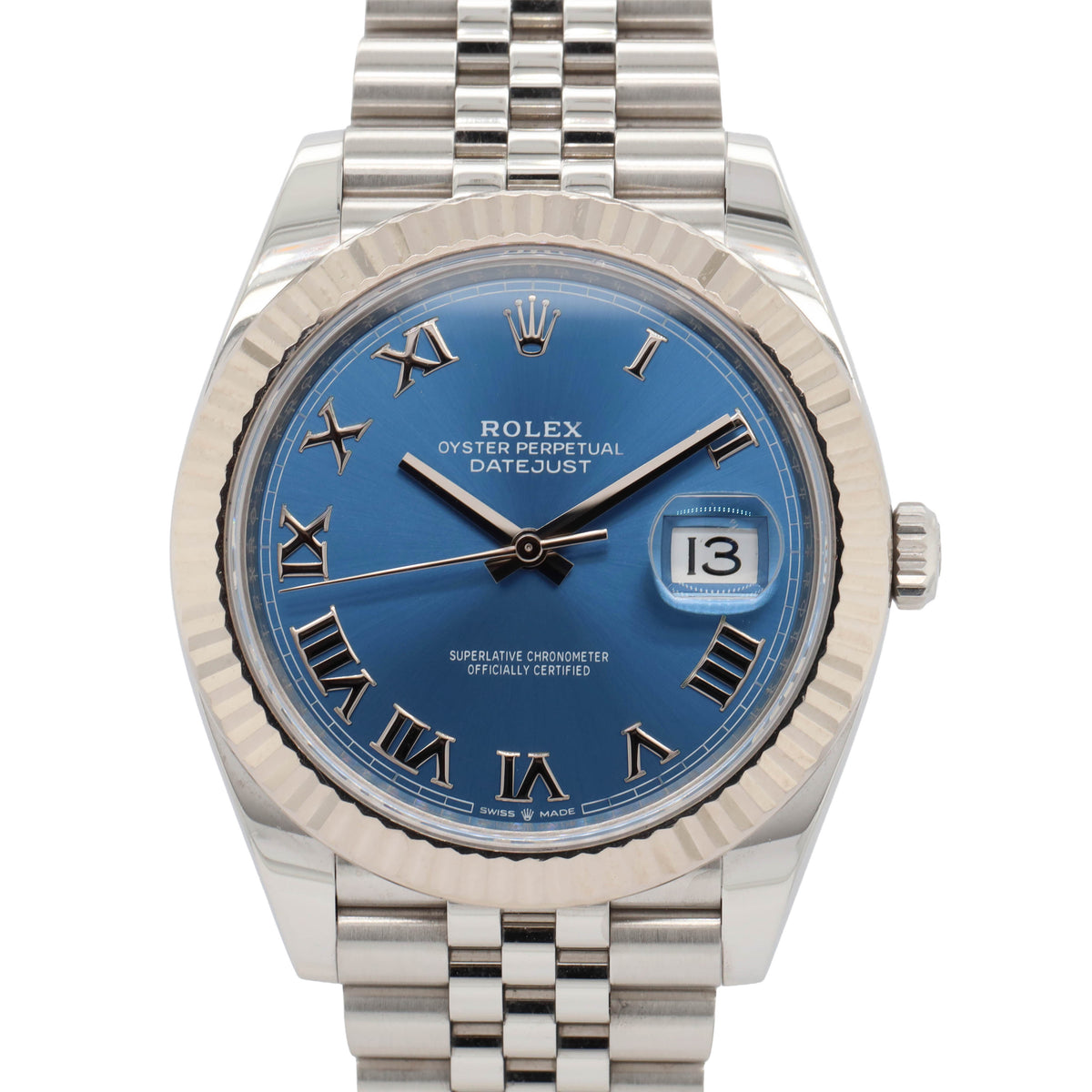 Rolex Datejust 41 126334 Azzuro Blue Full Set Jubilee