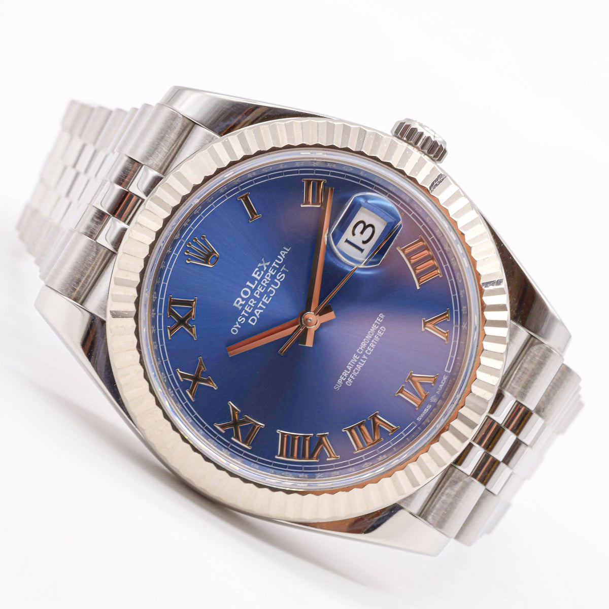 Rolex Datejust 41 126334 Azzuro Blue Full Set Jubilee