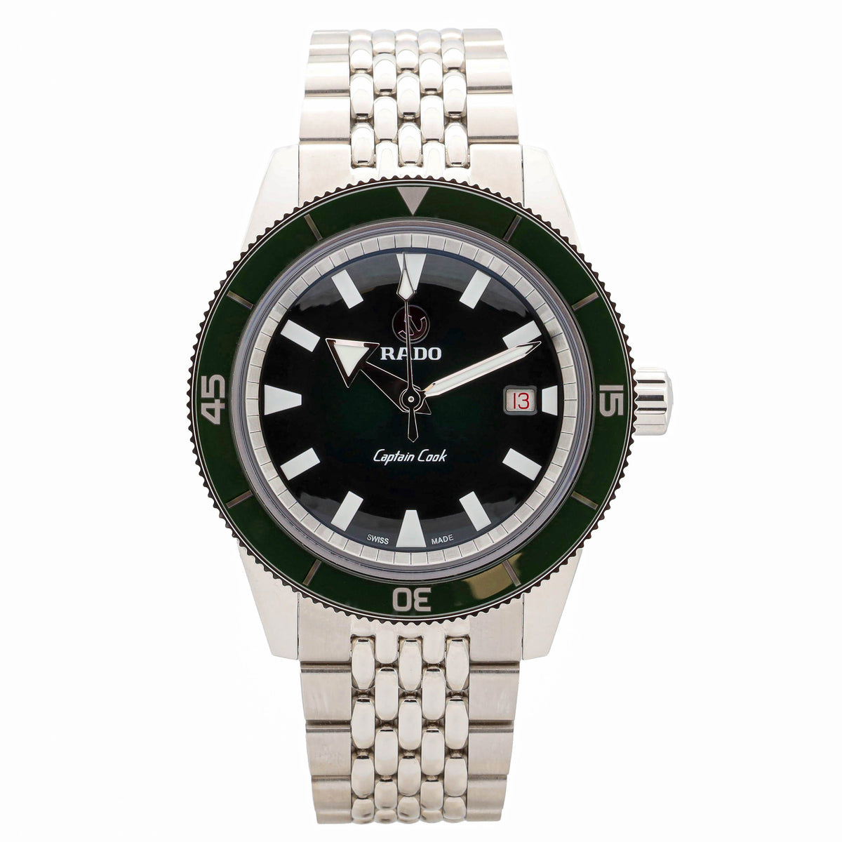 Rado Hyper Chrome Captain Cook 42 R32505318 Green Dial 2026 NEW!