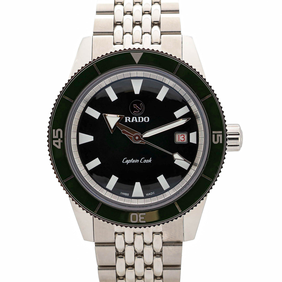 Rado Hyper Chrome Captain Cook 42 R32505318 Green Dial 2026 NEW!