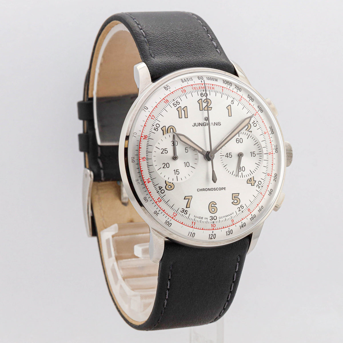 Junghans Meister Telemeter Chronoscope 40,8 27/3380.02 10/25 Restgarantie Neu