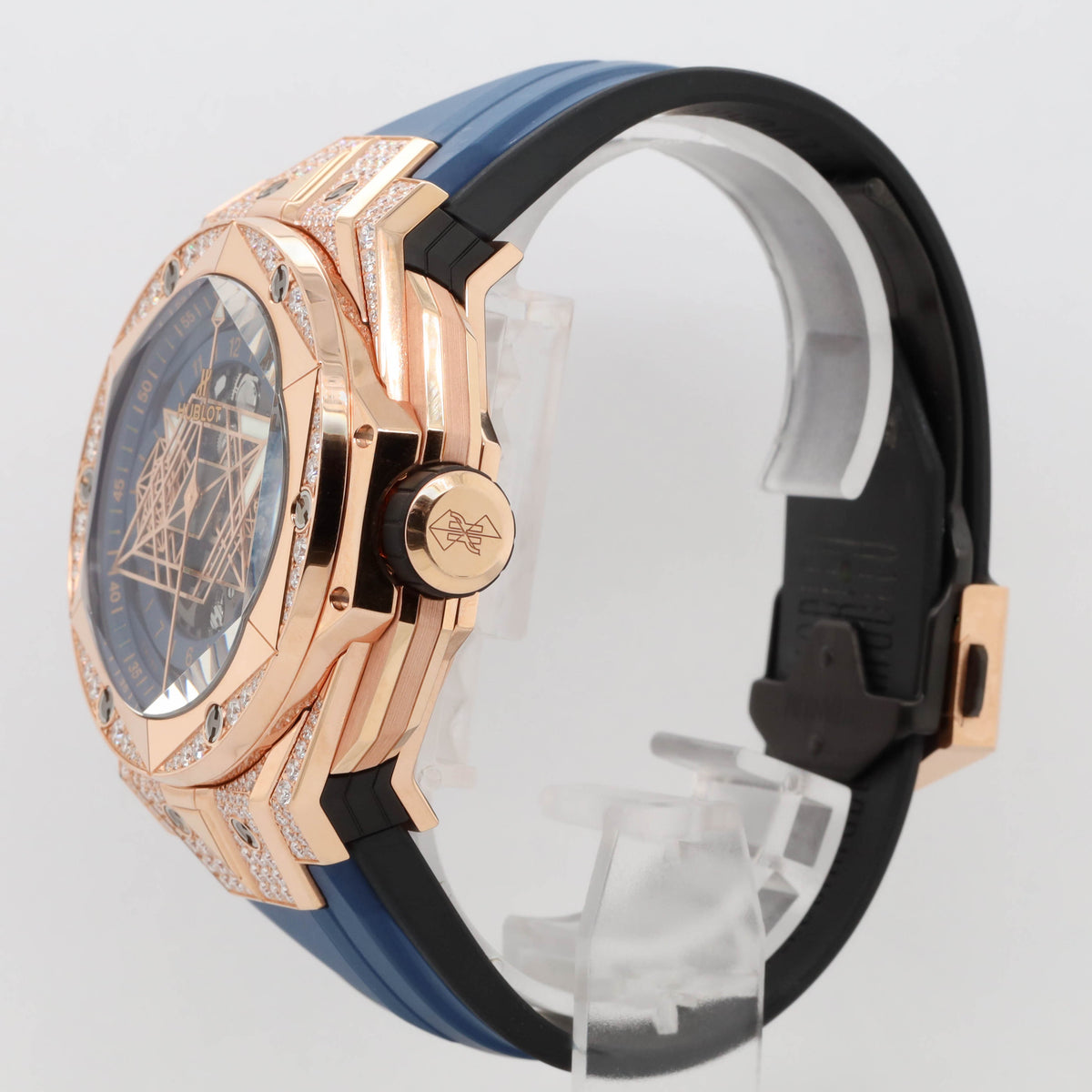 Hublot Big Bang Sang Bleu II King Gold Unico Blue Pave