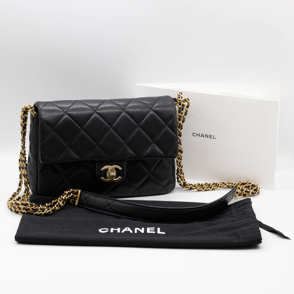 Chanel Timeless Flap Bag Caviar-Leder Schwarz