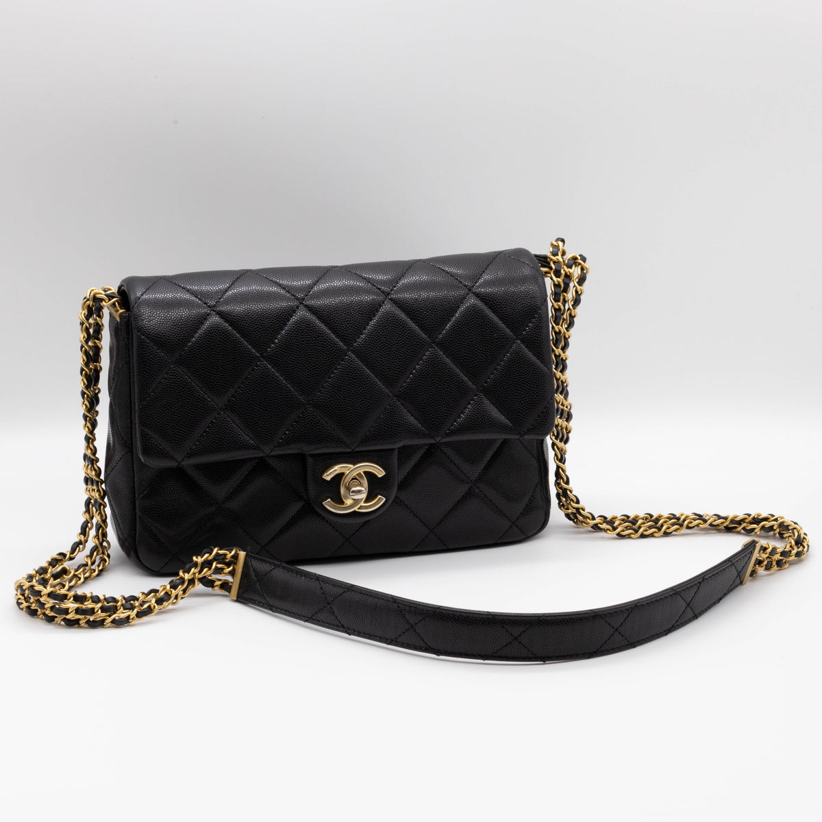 Chanel Timeless Flap Bag Caviar-Leder Schwarz