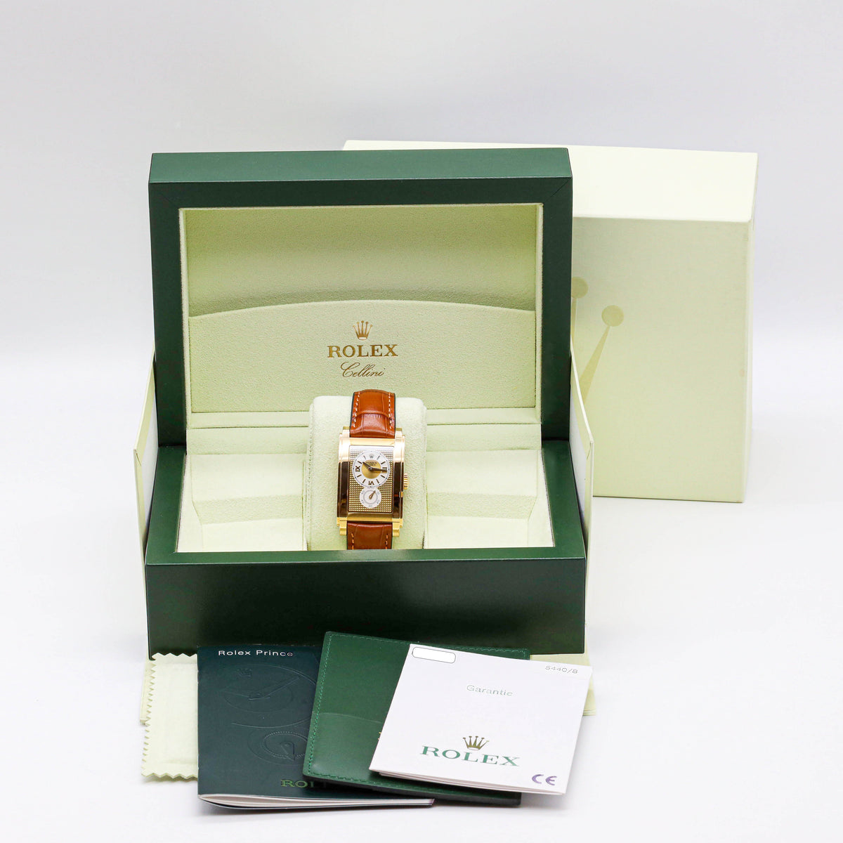 Rolex Cellini Prince 5440/8 18k Gold 28x47mm LC100