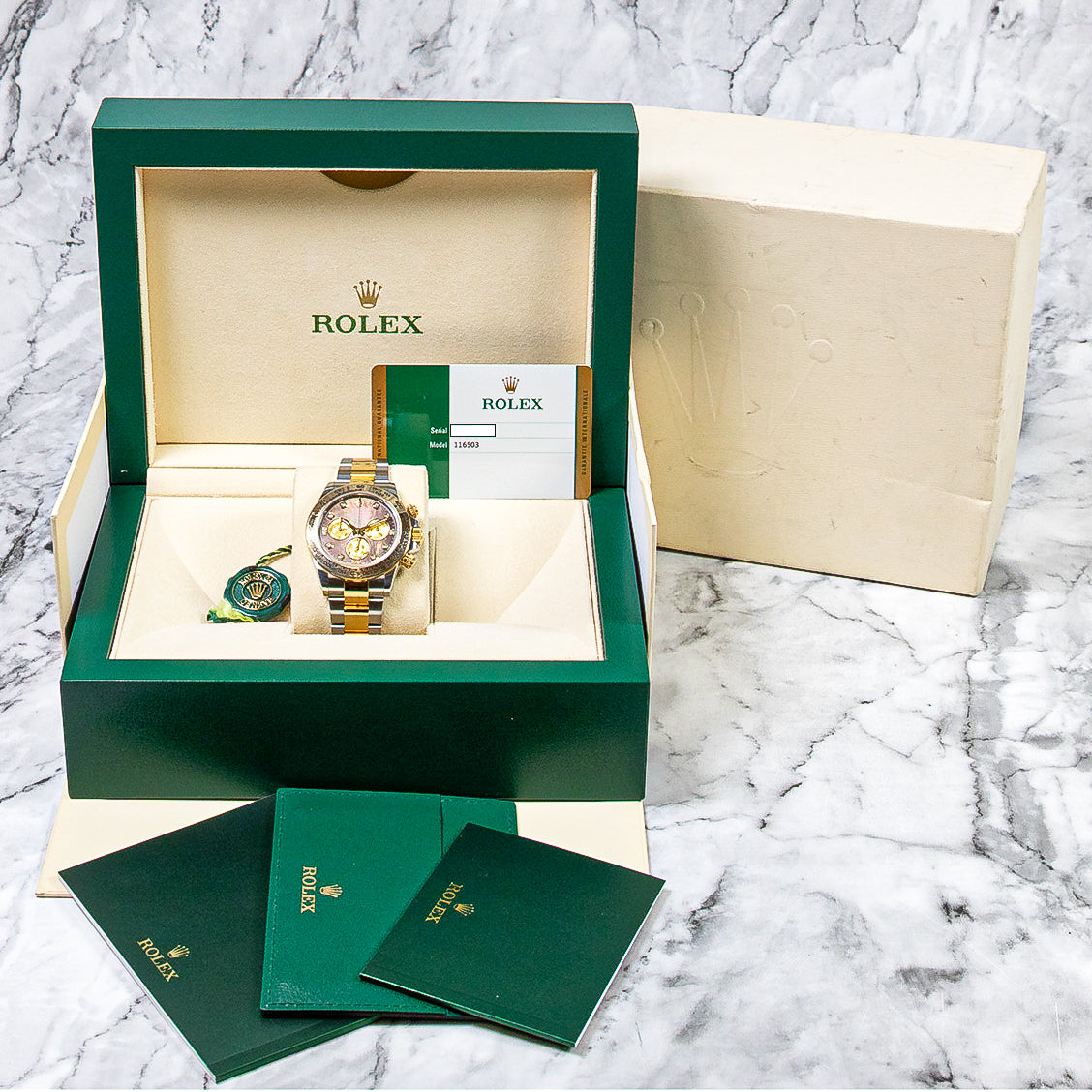 Rolex Daytona 116503 Mother Of Pearl Meteorite Diamond Dial