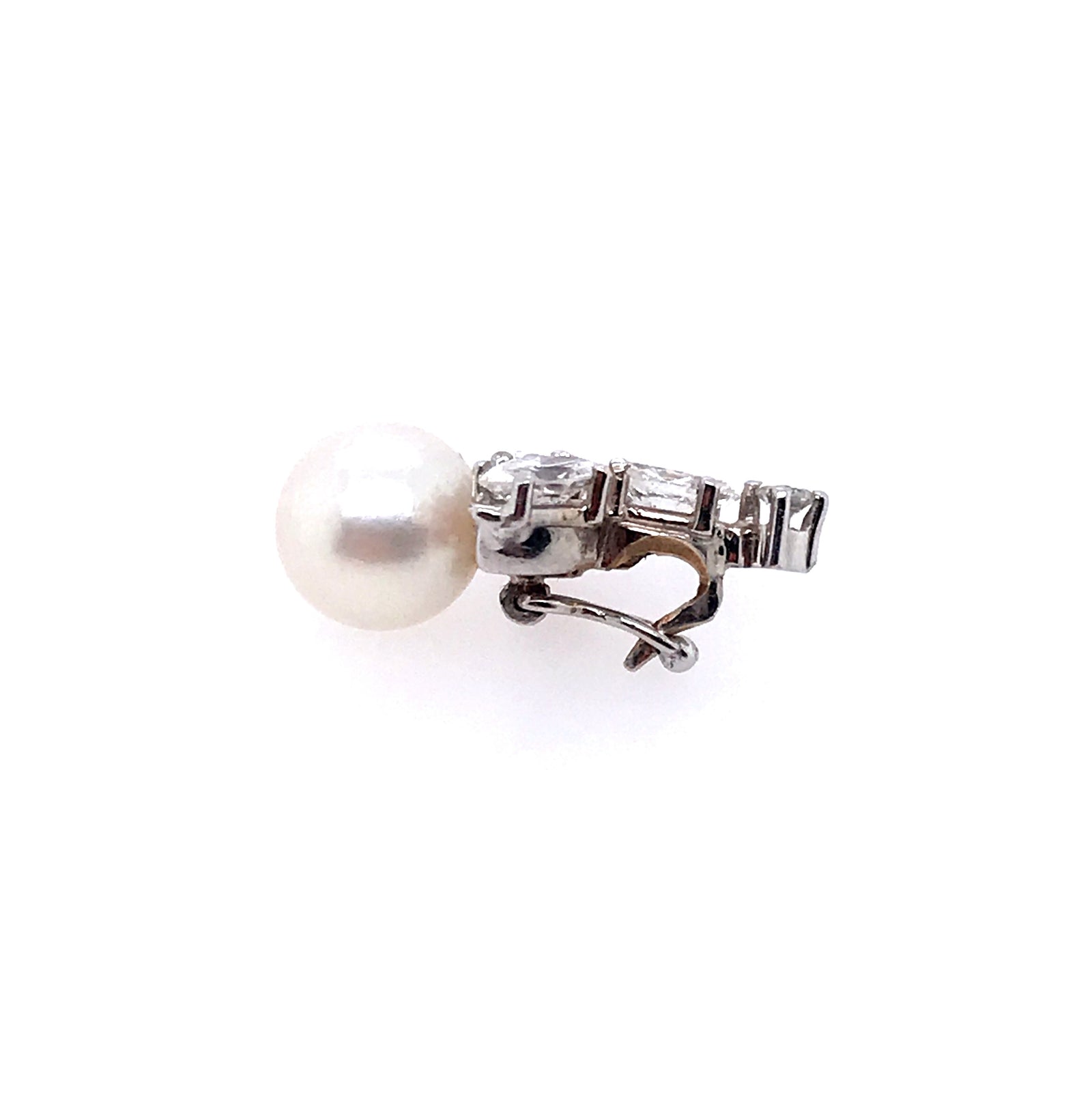 Vintage Perlen & Brillanten Anhänger Weißgold 585