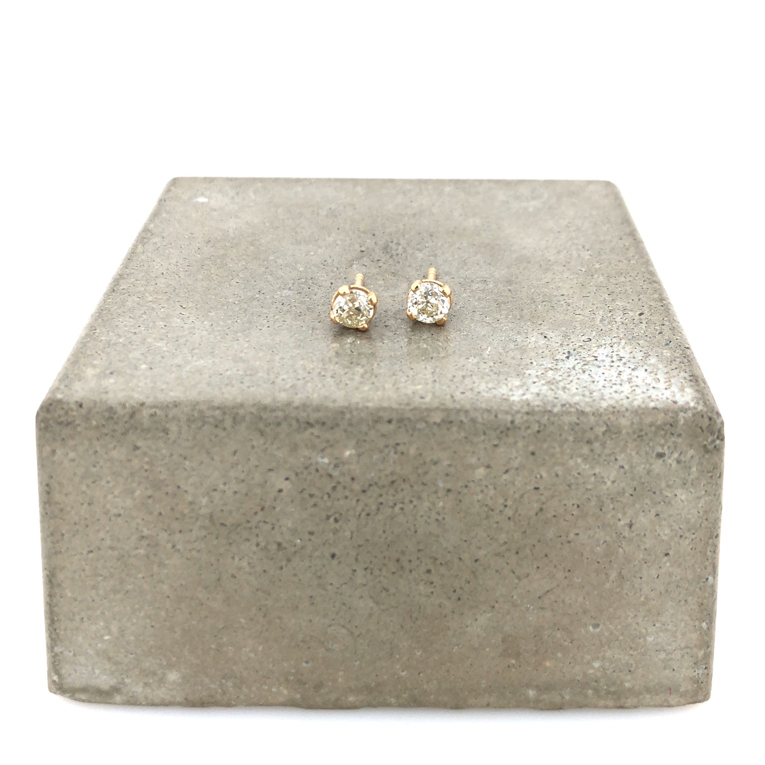 Vintage Diamant Ohrstecker 0,75 ct. Roségold 750