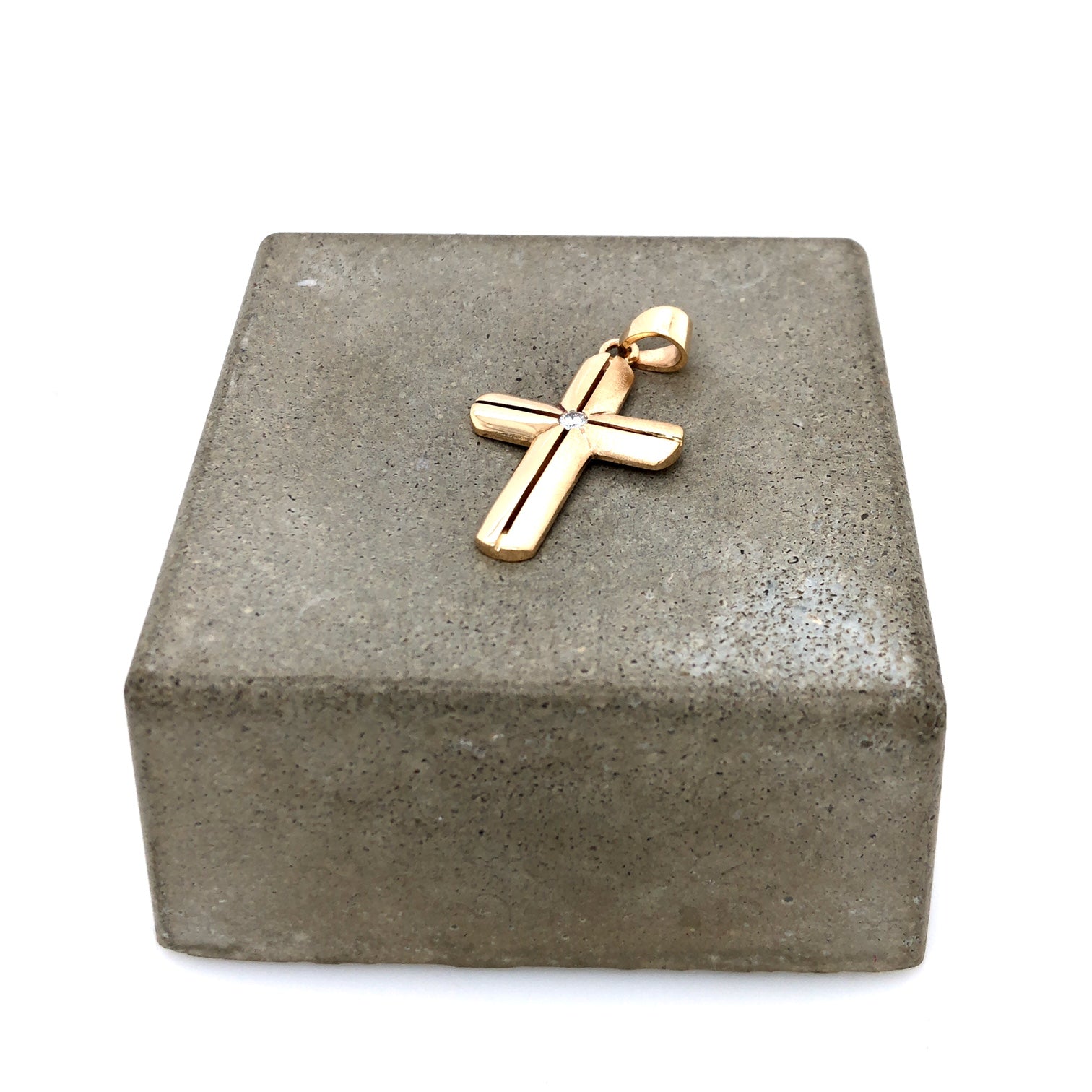 Vintage-Anhänger Gelbgold 585 mit Brillant