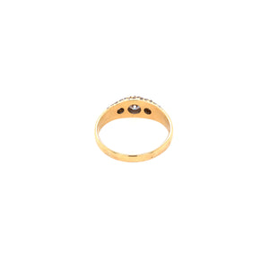 Exklusiver Vintage Ring Gelbgold 750 mit Brillanten