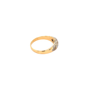 Exklusiver Vintage Ring Gelbgold 750 mit Brillanten