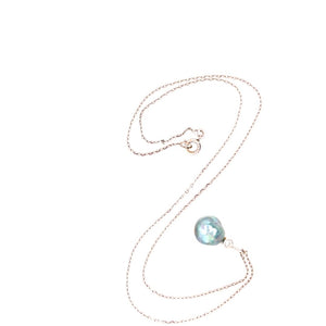 Kette mit Perlen-Anhänger Weißgold 585 - 14 ct.