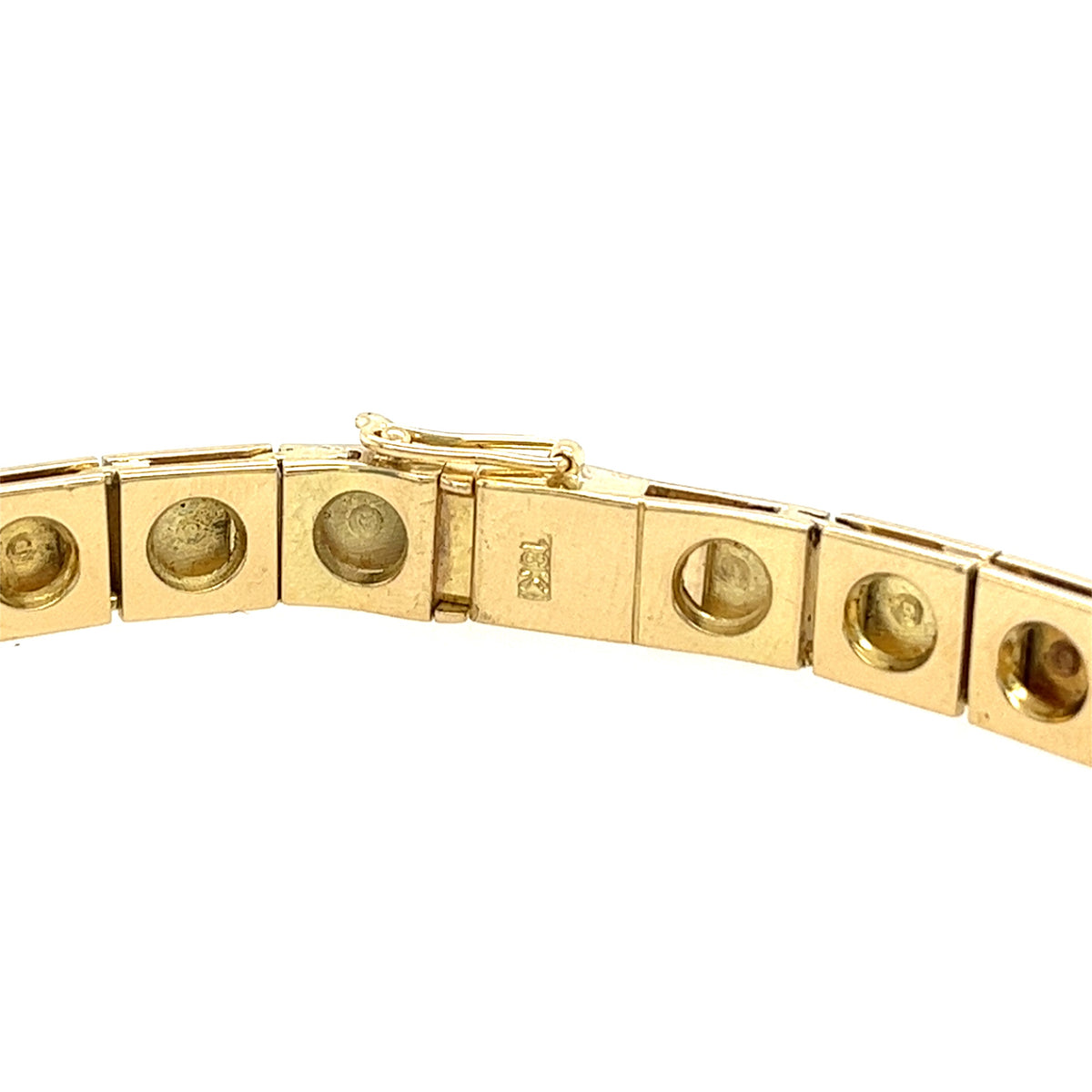 Vintage Armband Gelbgold 750 - 18 ct. mit Brillanten &amp; Smaragden