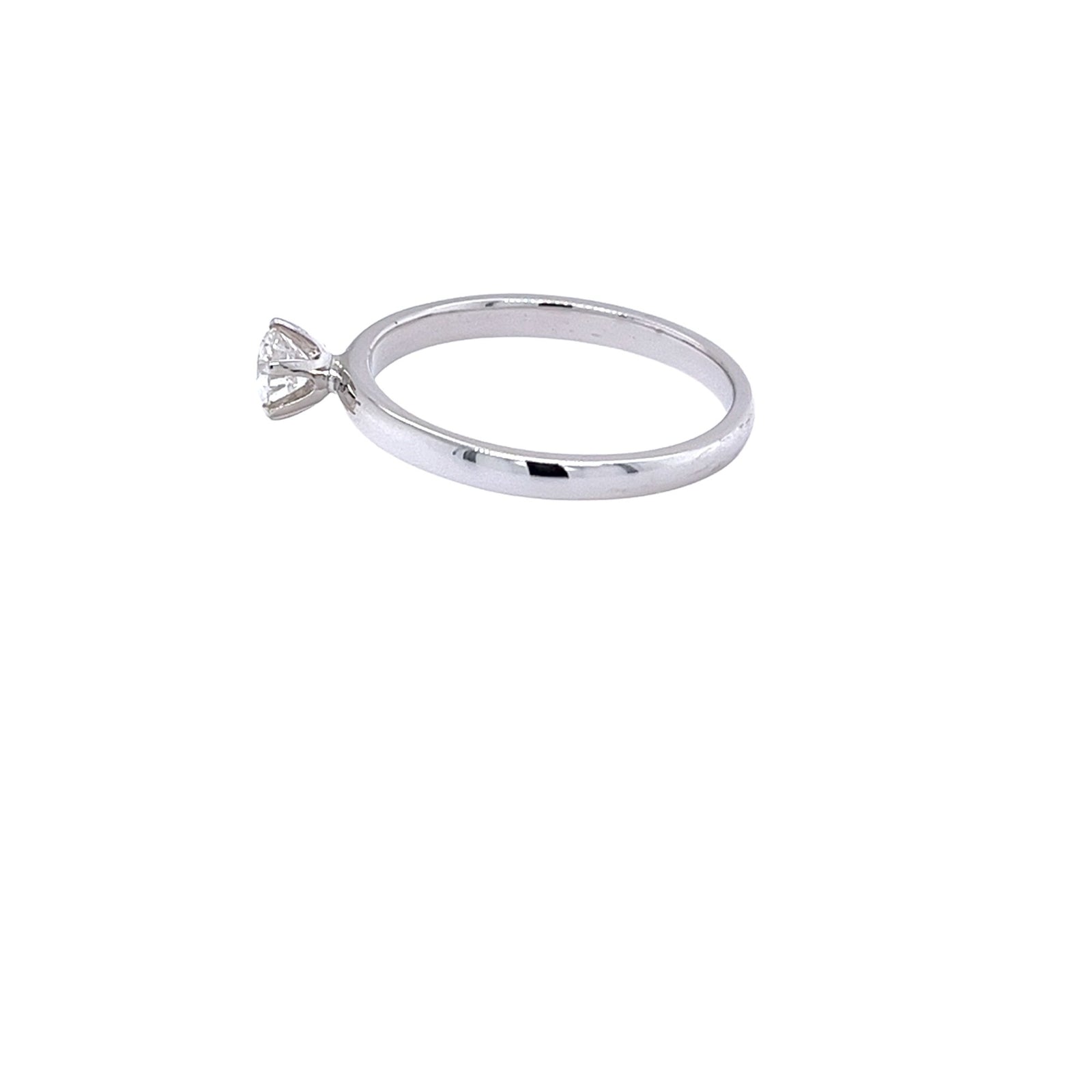 Solitär Ring Weißgold 585 - 14 ct. mit Brillant 0,35 ct. und GIA Zertifikat