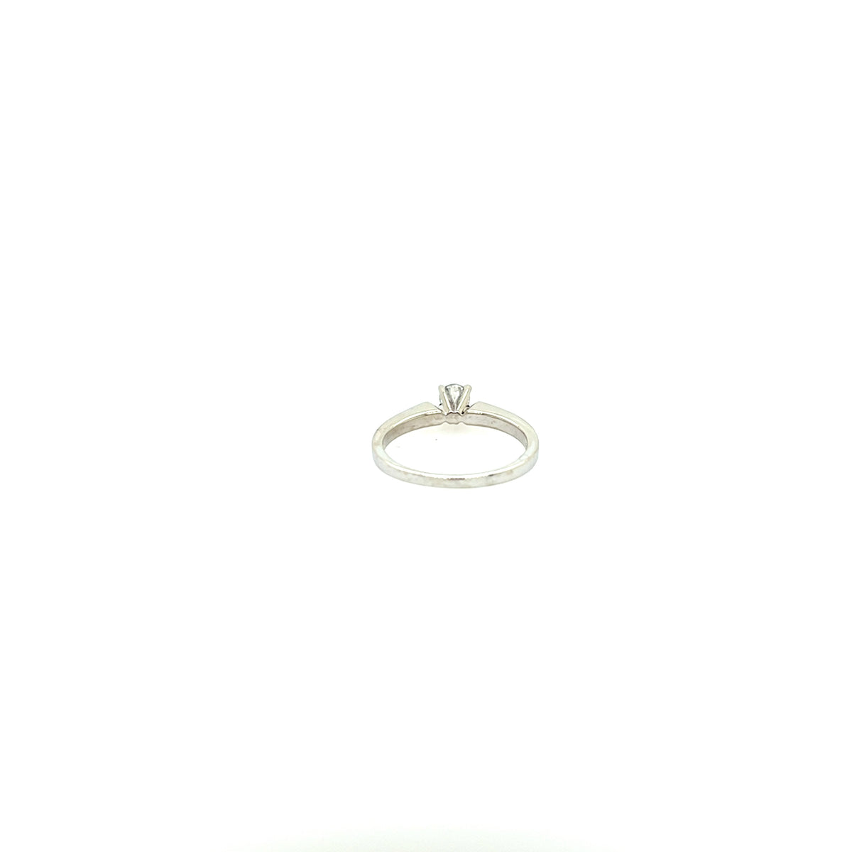 Solitär Ring Weißgold 585 - 14 ct. mit Brillant 0,22 ct.