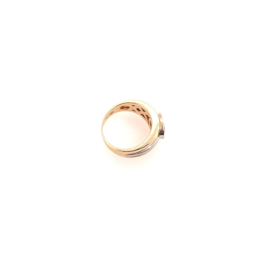 antiker-echtschmuck-antike-ringe-Ring Bicolor Gold 585 mit Citrin-10637-Prejou