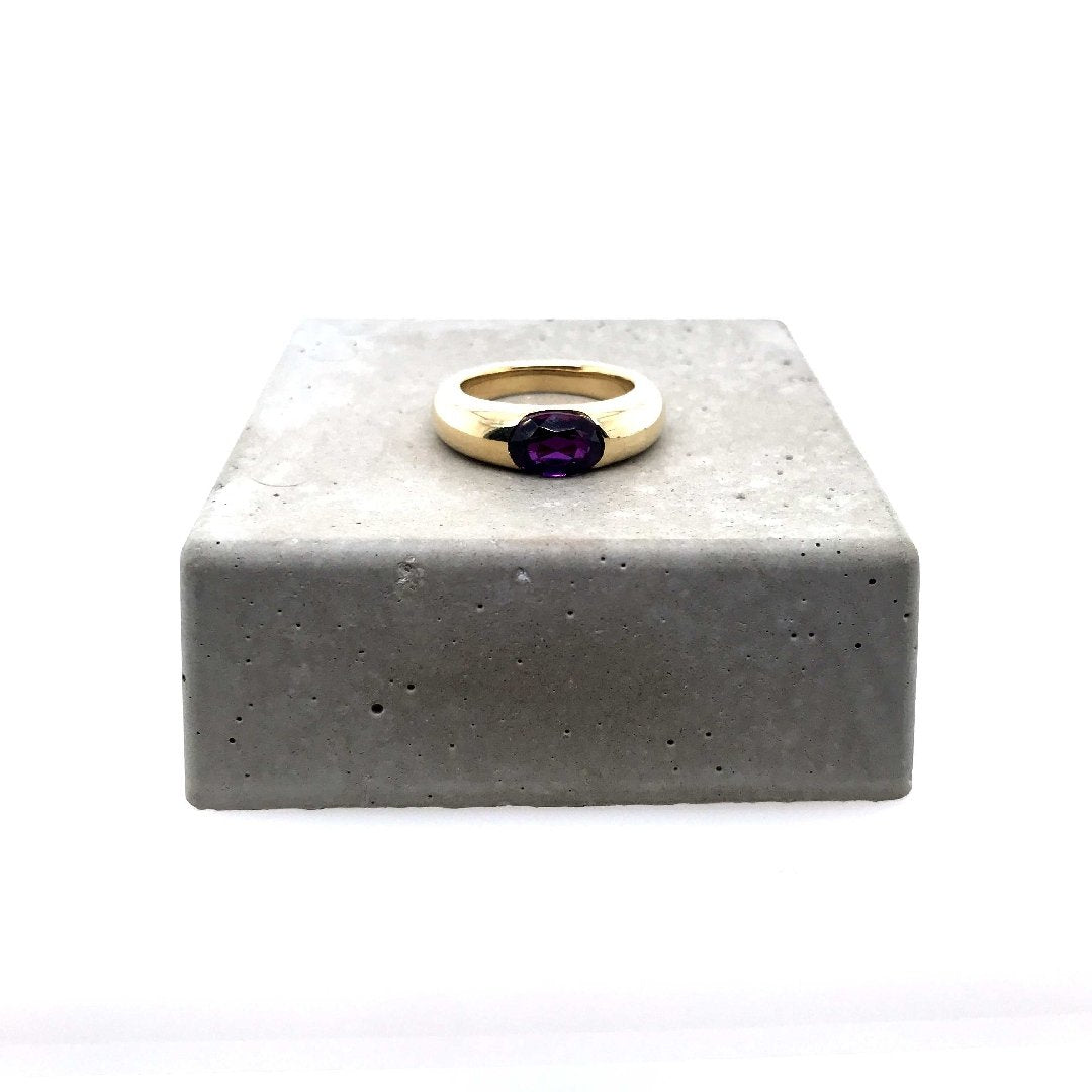 antiker-echtschmuck-antike-ringe-Ring Gelbgold 585 mit Amethyst-10286-Prejou