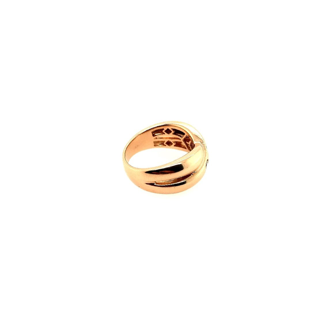antiker-echtschmuck-antike-ringe-Ring Gelbgold 585 mit Safir &amp; Brillanten-10108-Prejou