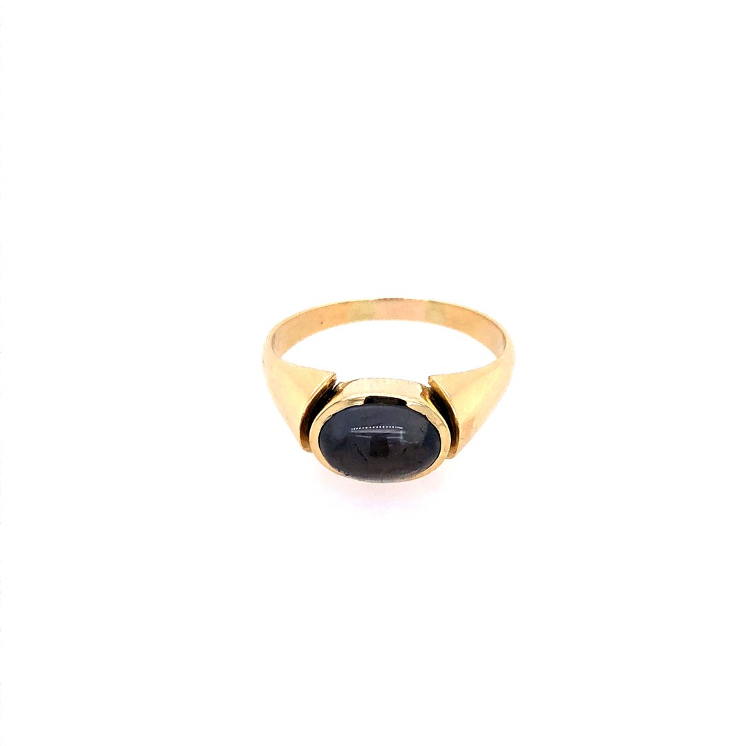 antiker-echtschmuck-antike-ringe-Ring Gelbgold 750 mit Turmalin-11294-Prejou