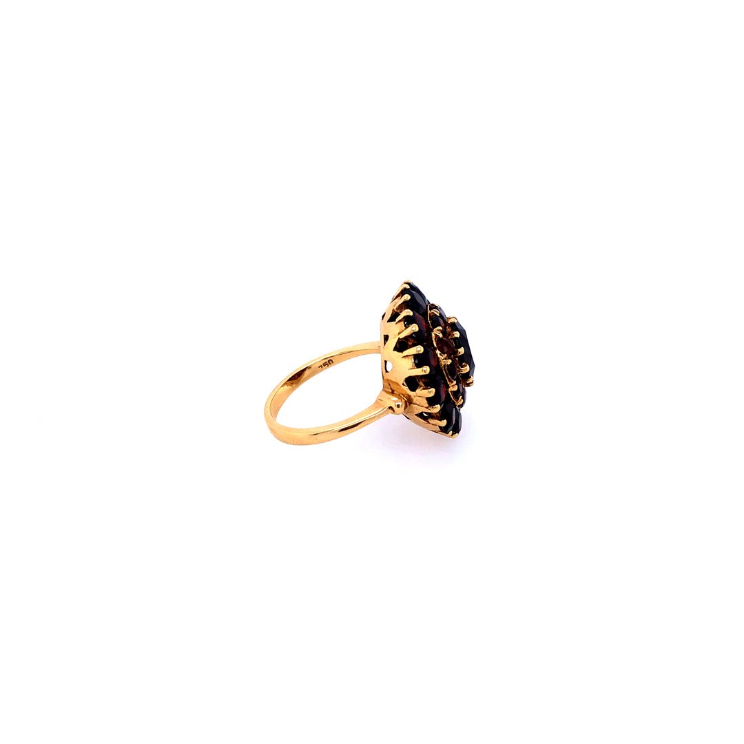 antiker-echtschmuck-antike-ringe-Ring Roségold 750 mit Granat-10040-Prejou