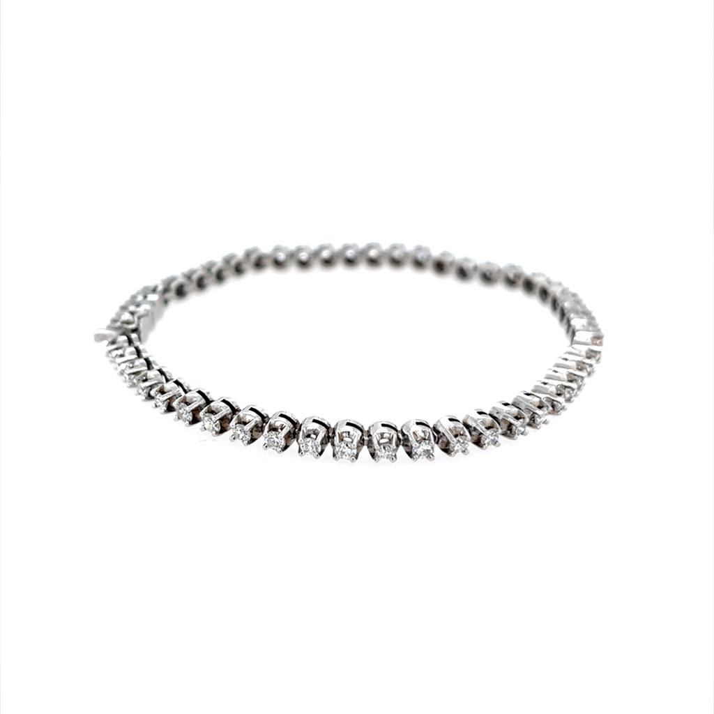 Tennisarmband Weißgold 750 - 18 ct. mit Brillanten