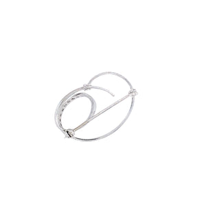 antike-broschen-Brosche Weissgold 750 mit Brillanten-[SKU]-Prejou
