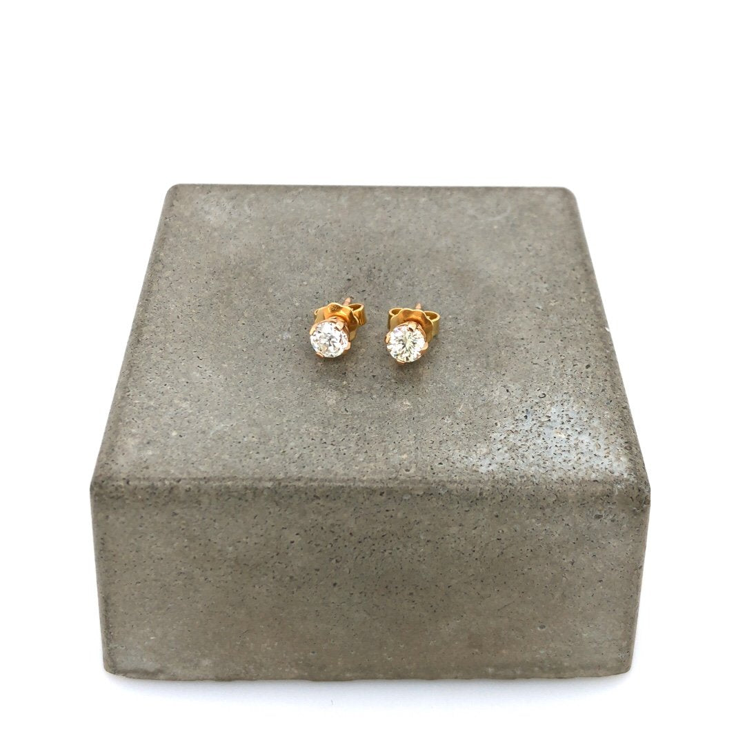 Second Hand Ohrstecker Roségold 750 mit Brillanten zus. 0,85ct.-Ohrstecker Roségold 750 mit Brillanten zus. 0,85ct.-[SKU]-Prejou