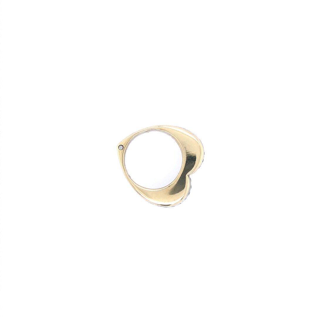antiker-echtschmuck-antike-ringe-Herz-Ring Bicolor Gold 750 mit Brillanten-10467-Prejou
