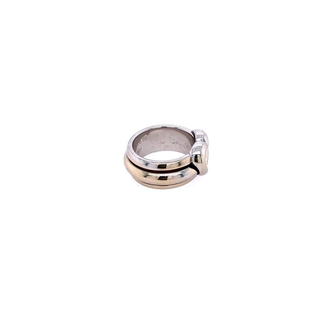 antiker-echtschmuck-antike-ringe-Piaget Ring Weissgold 750 mit Herz &amp; Brillant-10251-Prejou