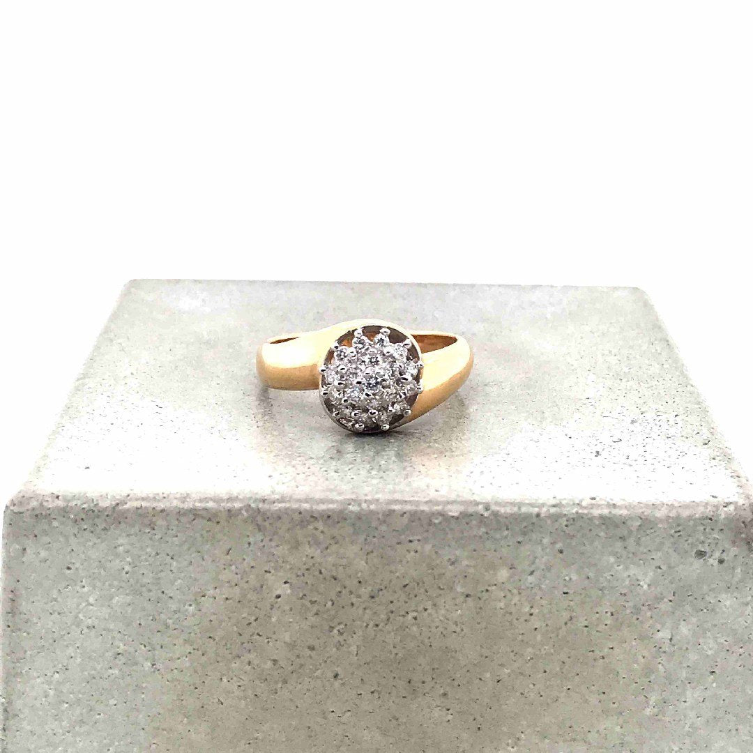 antiker-echtschmuck-antike-ringe-Ring Bicolor Gold 585 mit Brillanten-10054-Prejou