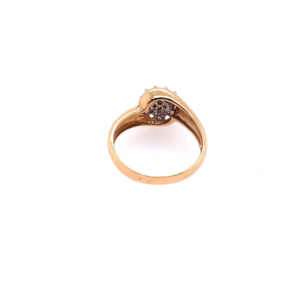 antiker-echtschmuck-antike-ringe-Ring Bicolor Gold 585 mit Brillanten-10054-Prejou